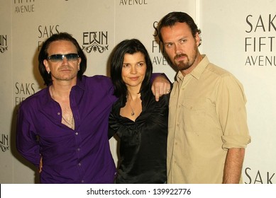 Bono, Wife Ali Hewson And Designer Rogan Gregory At The Launch Of 