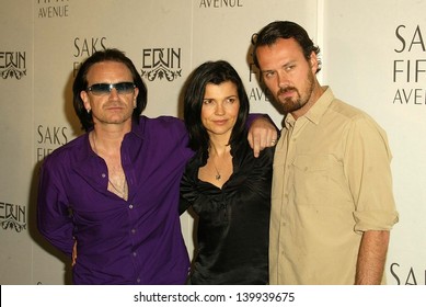 Bono, Wife Ali Hewson And Designer Rogan Gregory At The Launch Of 