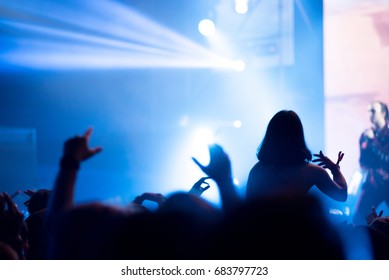 BONTIDA, ROMANIA - JULY 14, 2017: Crowd Of People Partying During A Hip Hop Concert Performed By Tommy Cash At Electric Castle Festival