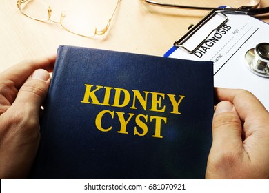 Book About Kidney Cyst And Diagnosis Form.