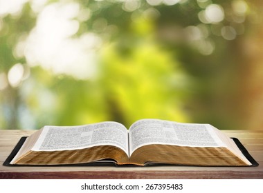 Book, Bible, Open. - Shutterstock ID 267395483