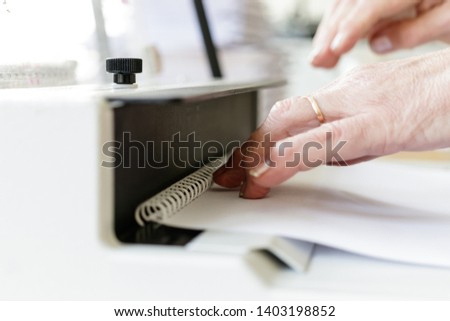 Book Binding Machine Operator. Book binding machine. Work with Book binding machine. Printing equipment.