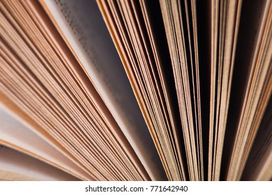 book binding and page, macro