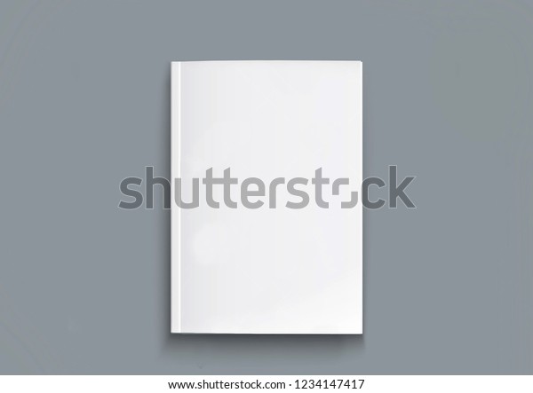 book blank cover, isolated mockup\
book with realistic shadow on a clean background. Front view of\
elegant notepad or photobook with binding mock up for\
catalog.