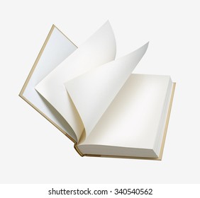 Book Blank White Ajar Coverpage Pages Stock Photo 340540562 | Shutterstock