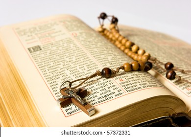 The Book Of Catholic Church Liturgy And Rosary Beads