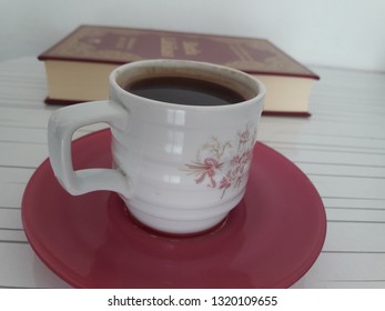 Book and coffee