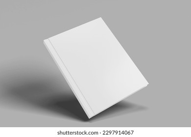 Book cover Mokcup template white background and solid cover  - Shutterstock ID 2297914067