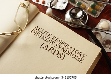 Book With Diagnosis  Acute Respiratory Distress Syndrome (ARDS). Medic Concept.