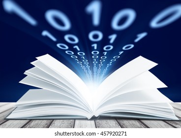 Book and graph.