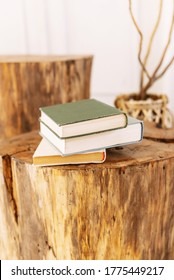 Book On A Bedside Table Made Of Wood