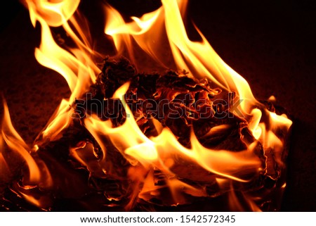 Book on fire background image