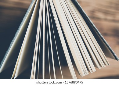 book on the wooden table background