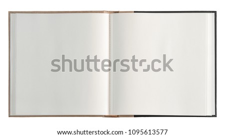 Book open isolated