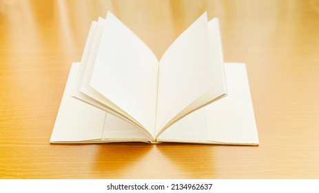 Book open on the table