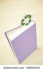 Book with recycling symbol - Shutterstock ID 438569242