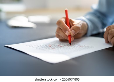 Book Script Or Text Grammar Edit And Spelling Correction - Shutterstock ID 2206074805