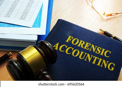 Book With Title Forensic Accounting On A Table.