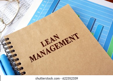 Book With Title Lean Management On A Table.