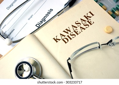 Book With Words  Kawasaki Disease. Medical Concept.