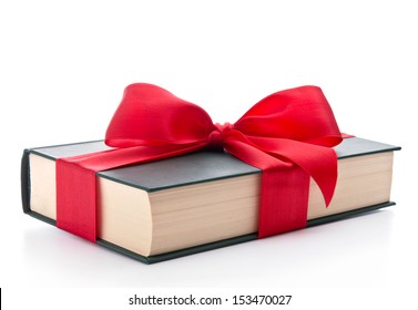 Book Wrapped With A Ribbon