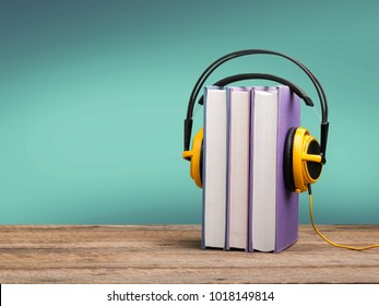 Book With Yellow Headphones