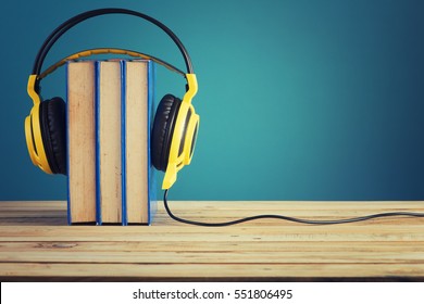 Book With Yellow Headphones