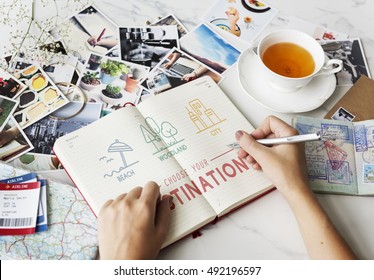 Booking Hotel Reservation Travel Destination Concept - Shutterstock ID 492196597