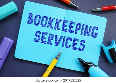  Bookkeeping Services phrase on the page.  - Shutterstock ID 2049152825
