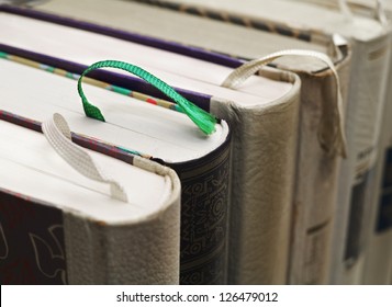 books with bookmarks,close up, selective focus - Powered by Shutterstock