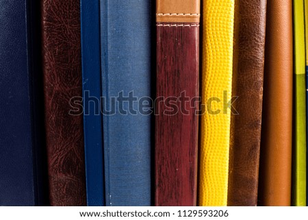 Books and notepads texture 