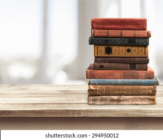 Books, Old, Stacked.