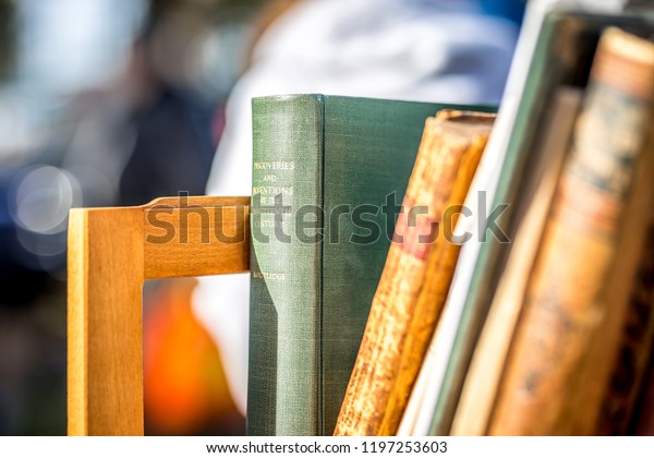 Books on car-boot sale in
London