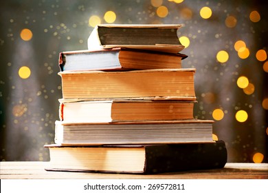 Books On Lights Background Stock Photo (Edit Now) 271962749