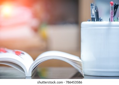 Books on the table