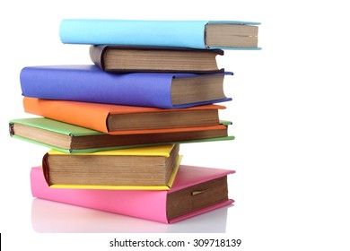 Books On A White Background