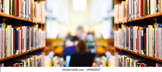 Books in public library, shallow DOF. - Shutterstock ID 149463557