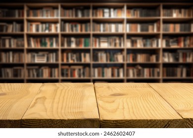 Bookshelves with books on shelves in university library - Powered by Shutterstock