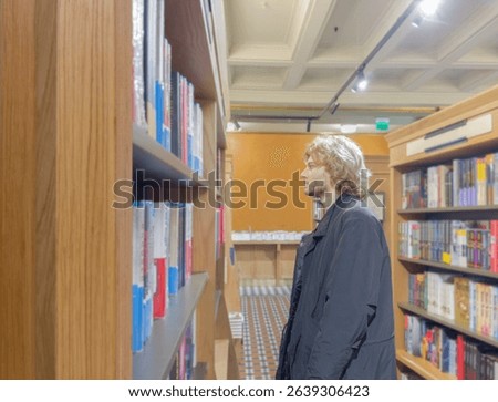 bookstore, buying a book in a store	