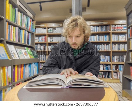 bookstore, buying a book in a store	
