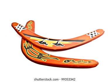 boomerang, the ancient aborigin hunting tool from Australia