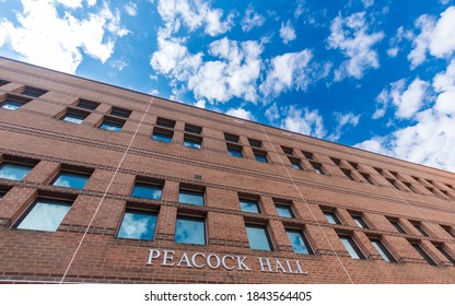 BOONE, NC, USA - SEPTEMBER 18: Peacock Hall at Appalachian State University on September 18, 2014 in Boone, North Carolina.