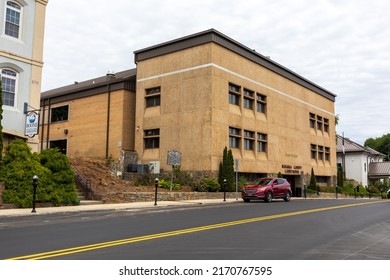 BOONE, NC, USA-20 JUNE 2022: Watauga County Courthouse Building.