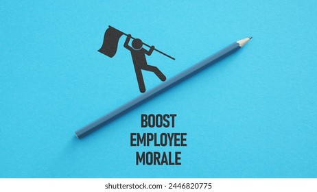 Boost employee morale is shown using a text