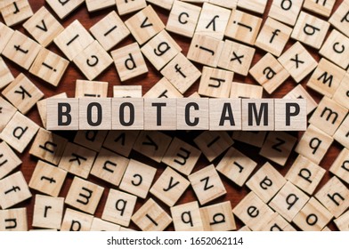 Bootcamp word concept on cubes - Powered by Shutterstock