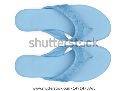 Boots isolated on white background. Top view.