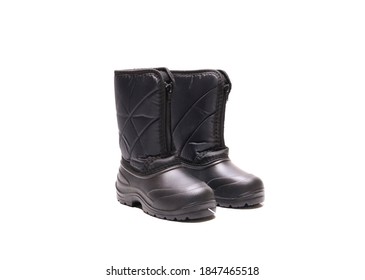 Boots Quilted On A White Background