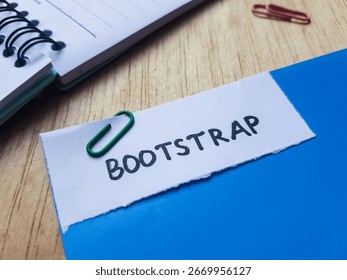 Bootstrap writting on table background.