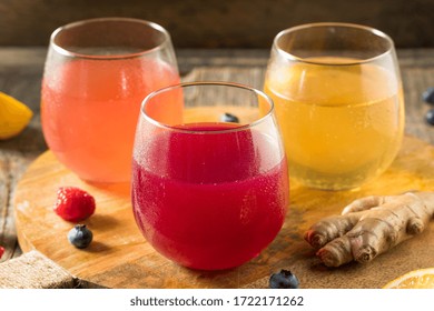 Boozy Alcoholic Hard Kombucha Cider with Fruit