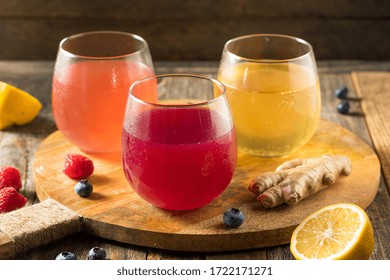 Boozy Alcoholic Hard Kombucha Cider with Fruit